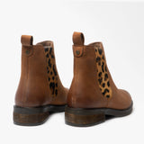 Hush Puppies STELLA Womens Leather Ankle Boots Tan