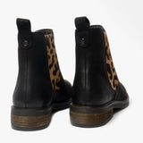 Hush Puppies STELLA Womens Leather Ankle Boots Black