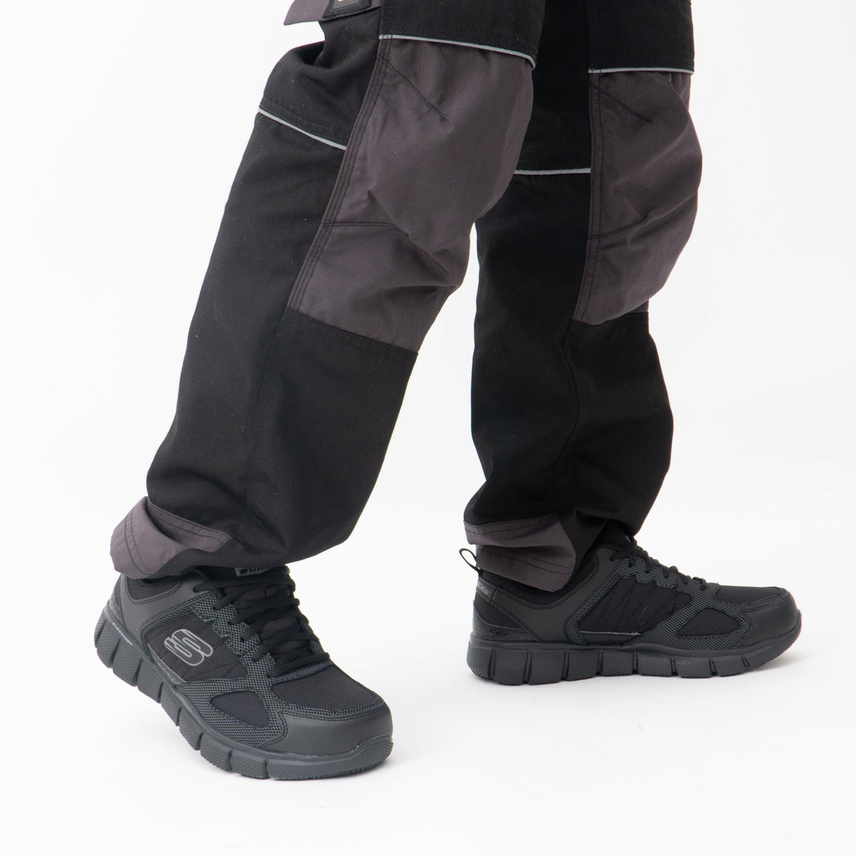 Skechers Work 77152EC TELFIN - SANPHET SR Mens Occupational Trainers Black