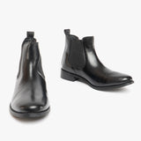 Shuperb PIPPA Womens Leather Chelsea Boots Black