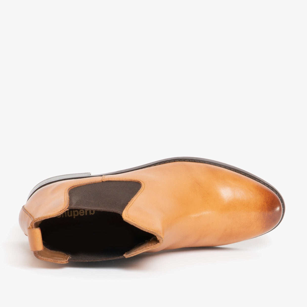 Shuperb PIPPA Womens Leather Chelsea Boots Tan