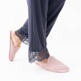 Shuperb SPARKLE TESTER Womens Full Slipper Old Pink
