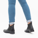 Shuperb PIPPA Womens Leather Chelsea Boots Black