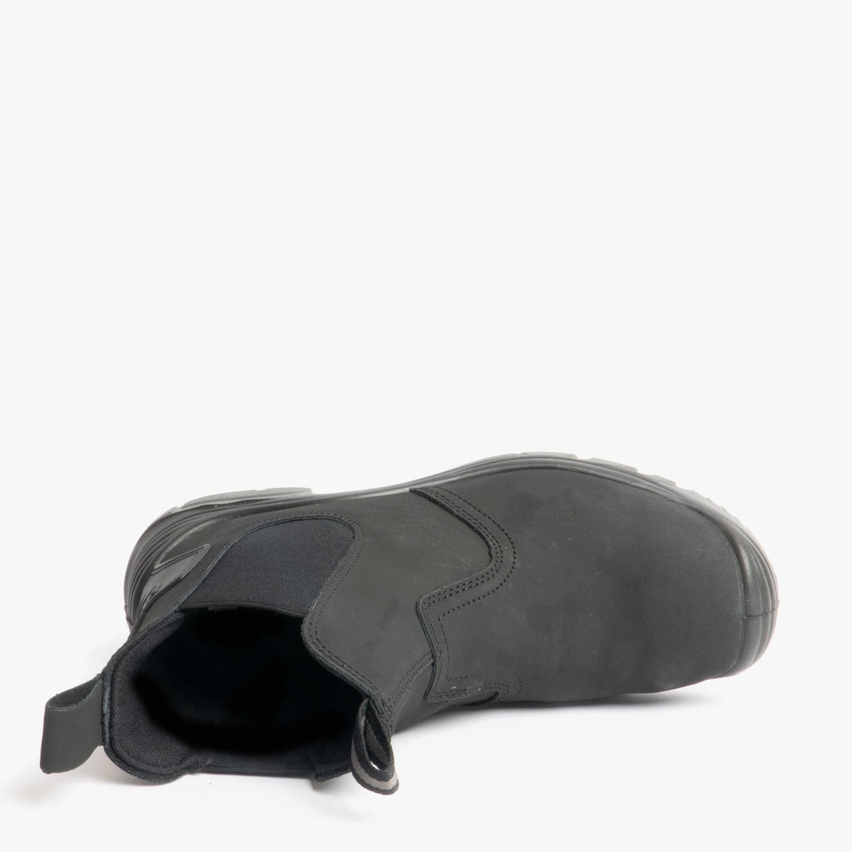 Grafters M371A Mens Coated Leather Safety Dealer Boots Black