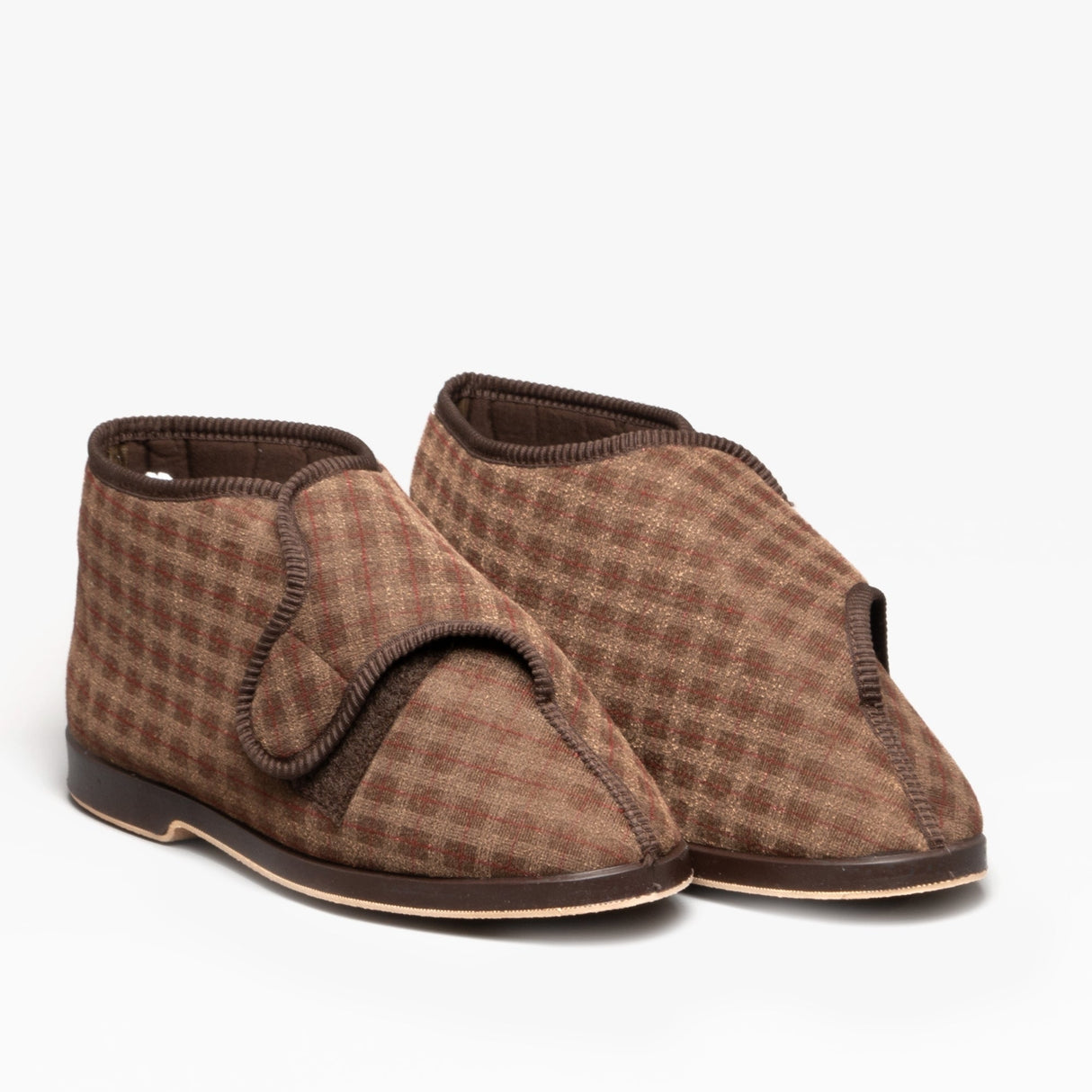 GBS KESWICK Mens Boot Slippers Brown