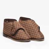 GBS KESWICK Mens Boot Slippers Brown