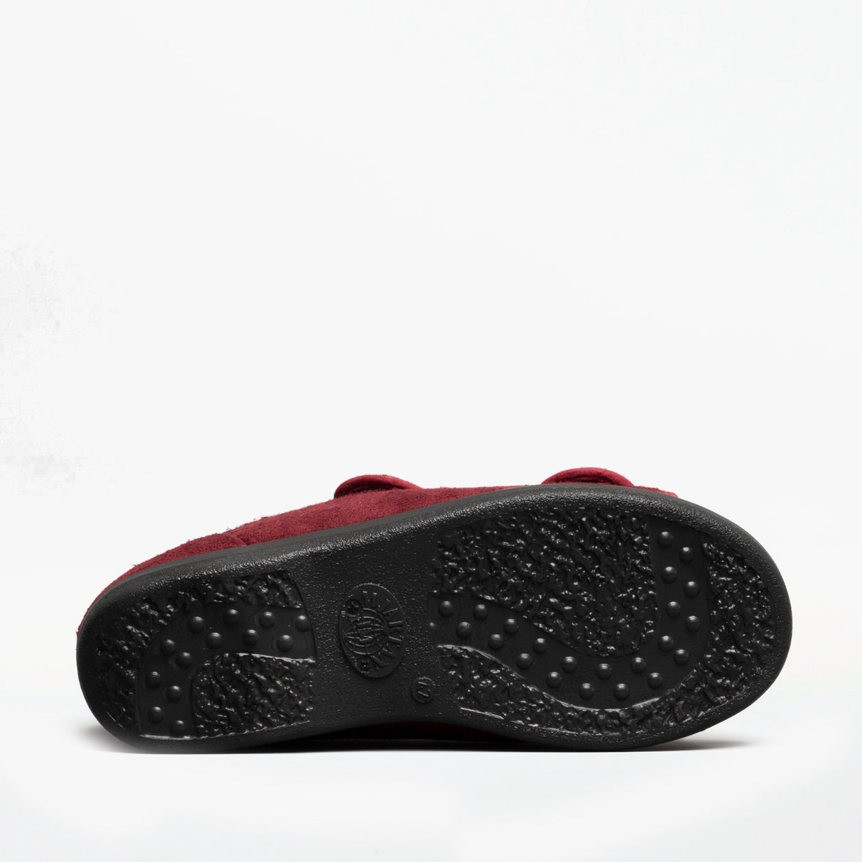 GBS Med BROMPTON Unisex Wide Fit Slippers Burgundy