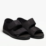 GBS Med BROMPTON Unisex Wide Fit Slippers Black