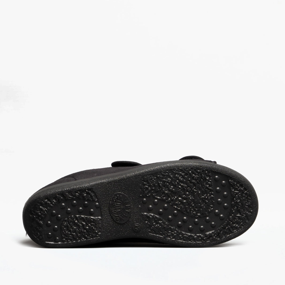 GBS Med BROMPTON Unisex Wide Fit Slippers Black