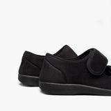 GBS Med BROMPTON Unisex Wide Fit Slippers Black
