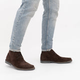 Roamers M420DBS Mens Desert Boots Dark Brown