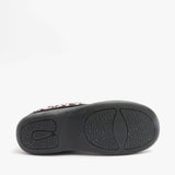 HOS Comfort CHERYL Womens Mule Slippers Leopard