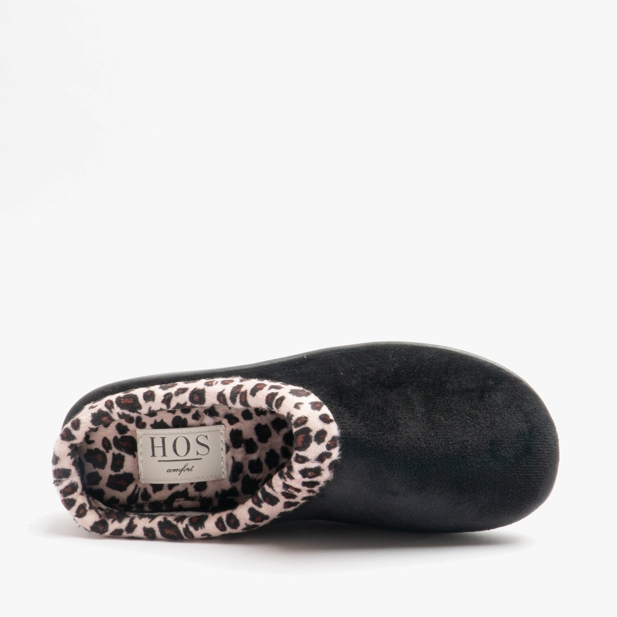 HOS Comfort CHERYL Womens Mule Slippers Leopard