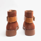 FitFlop ATHENA FLOWER STUD Womens Leather Ankle Boots Light Tan