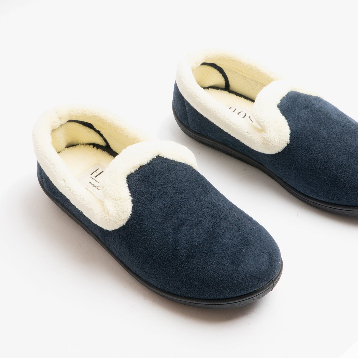 HOS Comfort REYNA Womens Full Slippers Denim Blue