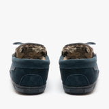 Hush Puppies ACE Mens Suede Moccasin Slippers Navy