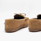 Hush Puppies ACE Mens Suede Moccasin Slippers Tan