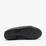 Hush Puppies ARNOLD Mens Suede Full Slippers Black