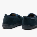 Hush Puppies ARNOLD Mens Suede Full Slippers Navy