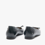 Hush Puppies NAOMI Womens Leather Ballerina Pumps Navy