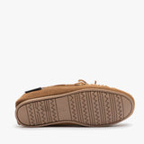 Hush Puppies ALLIE Womens Suede Moccasin Slippers Tan