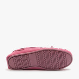 Hush Puppies ALLIE Womens Suede Moccasin Slippers Rose