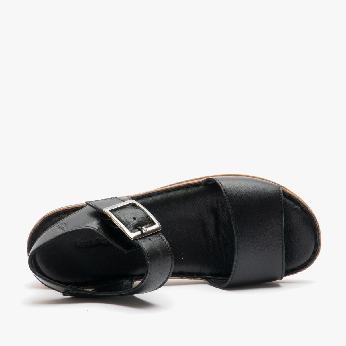 Hush Puppies ELLIE Womens Leather Sandals Black