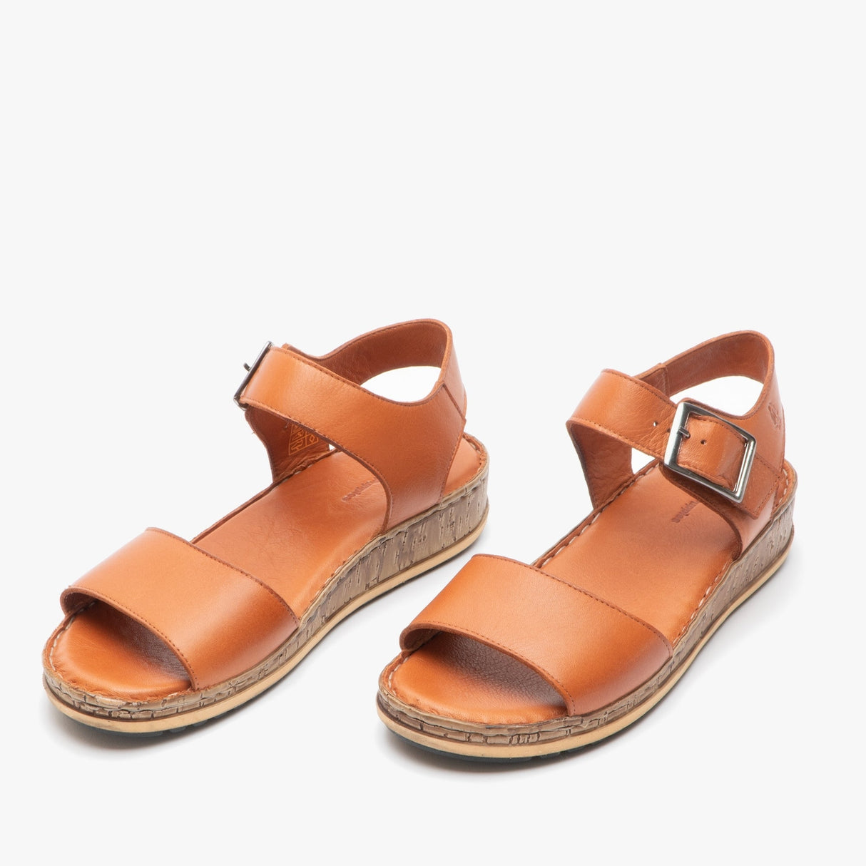 Hush Puppies ELLIE Womens Leather Sandals Tan