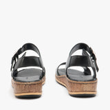 Hush Puppies ELLIE Womens Leather Sandals Black