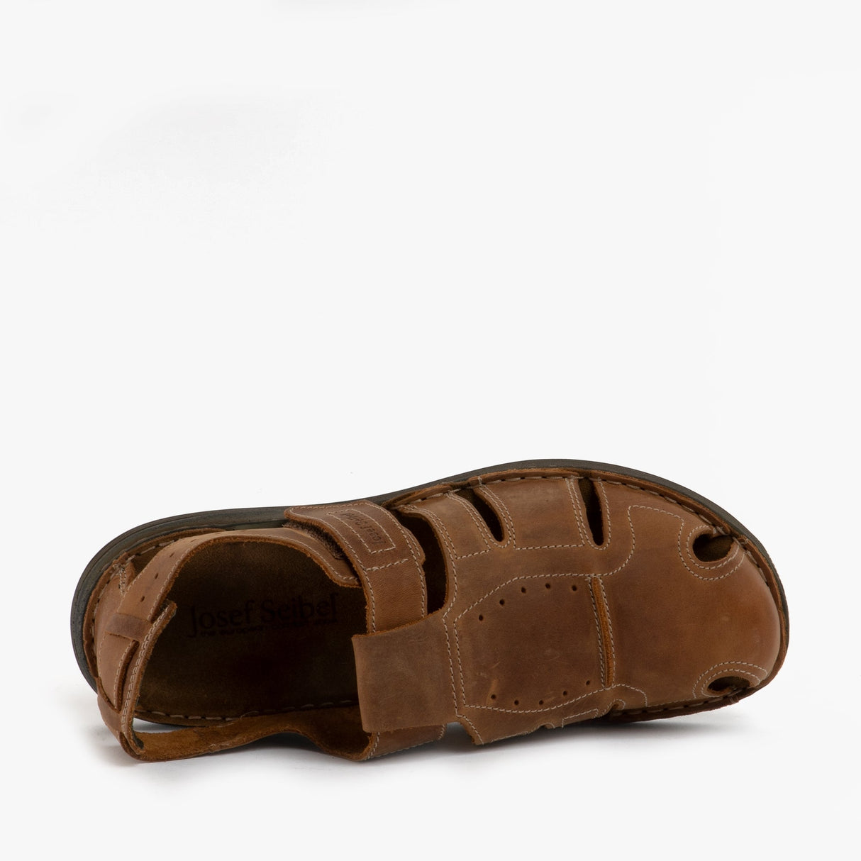 Josef Seibel MAVERICK 01 Mens Leather Sandals Chestnut