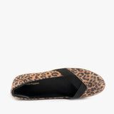 Hush Puppies TIFFANY Womens Suede Slip On Pumps Leopard