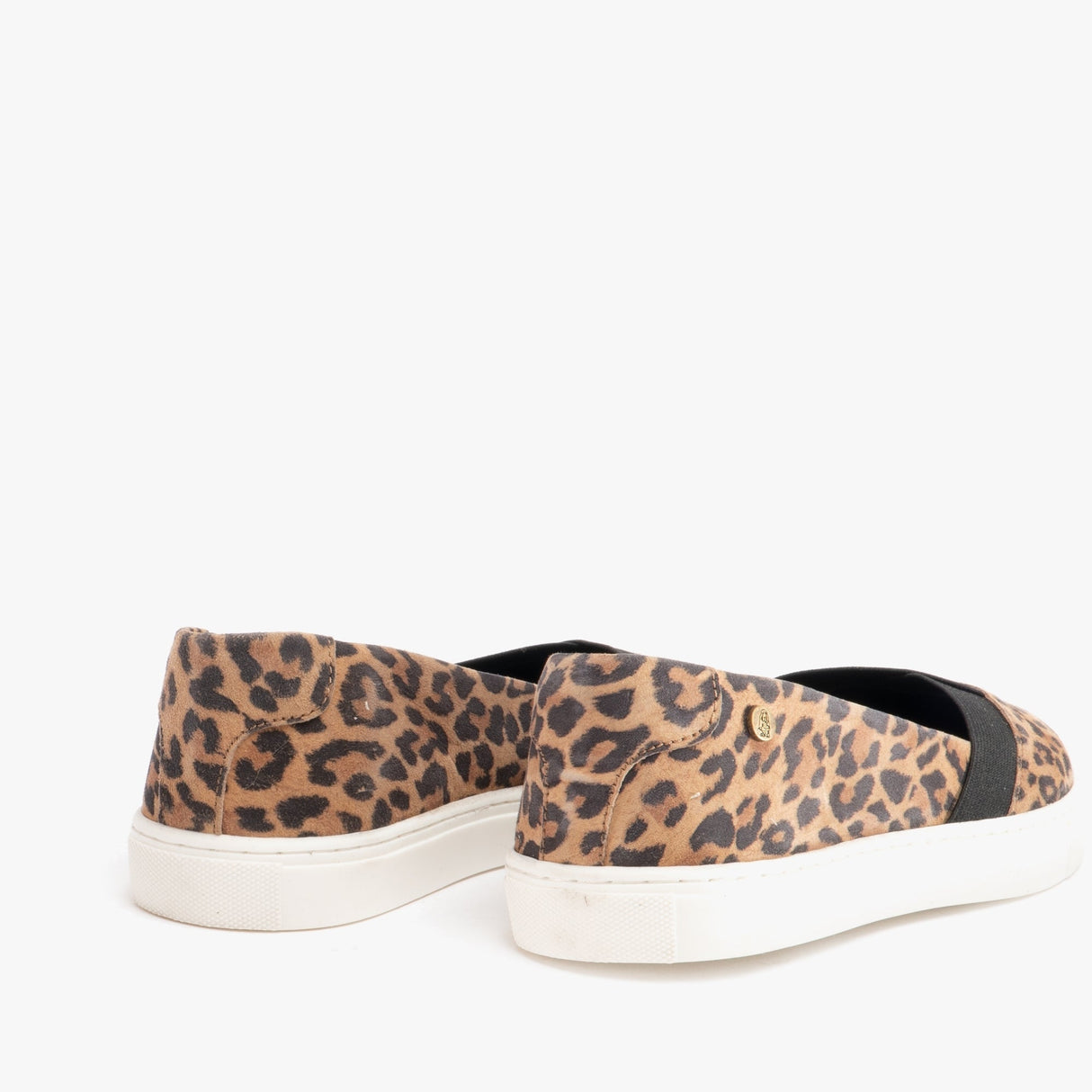 Hush Puppies TIFFANY Womens Suede Slip On Pumps Leopard