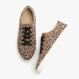 Hush Puppies TESSA Womens Suede Casual Trainers Leopard