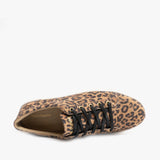 Hush Puppies TESSA Womens Suede Casual Trainers Leopard