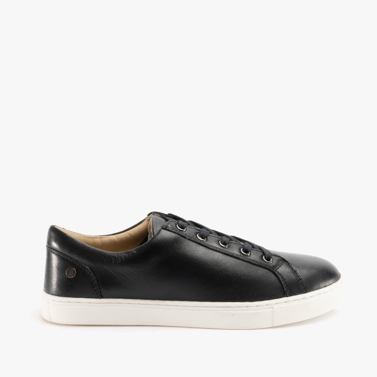 Hush Puppies TESSA Womens Leather Casual Trainers Black