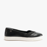 Hush Puppies TIFFANY Womens Leather Slip On Pumps Black/White