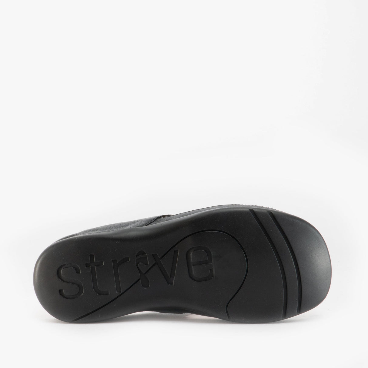 Strive MAUI Womens Leather Toe Post Sandals Black