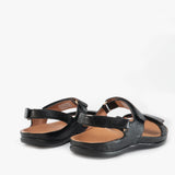 Strive KONA Womens Leather Touch Fasten Sandals Black