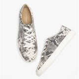 Hush Puppies TESSA Womens Leather Casual Trainers Python