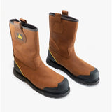 Amblers Safety FS223 Mens Leather Rigger Safety Boots Brown
