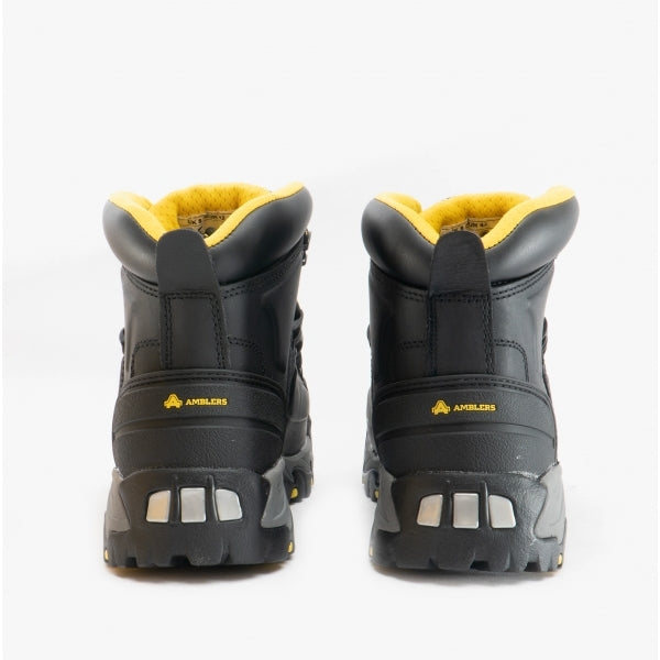 Amblers Safety AS803 Mens Leather Safety Wide Fitting Boots Black