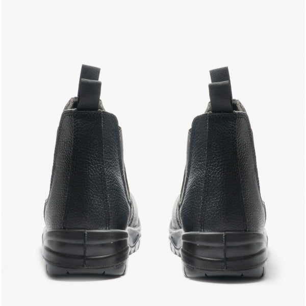 Grafters M955A Mens Leather Chelsea Safety Boots Black