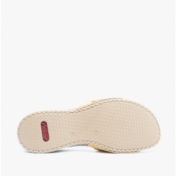 Rieker 61187-68 Womens Sandals Yellow