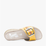 Rieker 61187-68 Womens Sandals Yellow