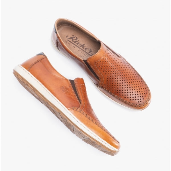 Rieker 08868-24 Mens Shoes Tan