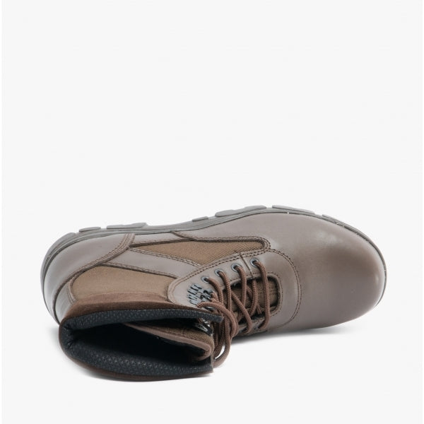 Grafters G-FORCE Unisex Non-Safety Combat Boots Brown