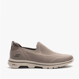 Skechers 216038/TPBR GO WALK 5 RITICAL Mens Slip On Trainers Taupe/Brown