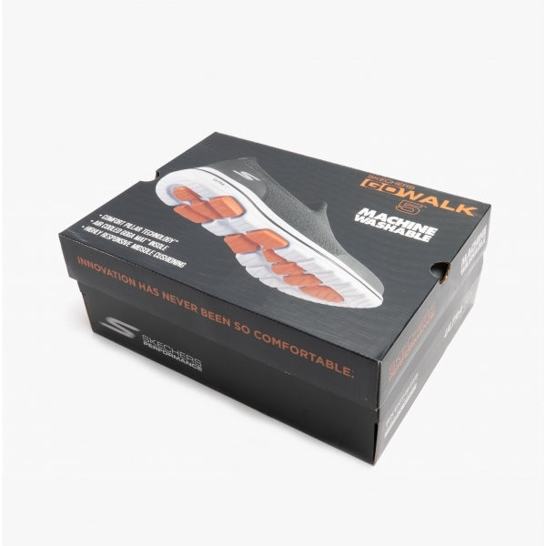 Skechers 216038/TPBR GO WALK 5 RITICAL Mens Slip On Trainers Taupe/Brown