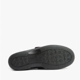 DB Shoes BUXTON Womens Leather Extra Wide (2E) Mary Jane Shoes Wineberry