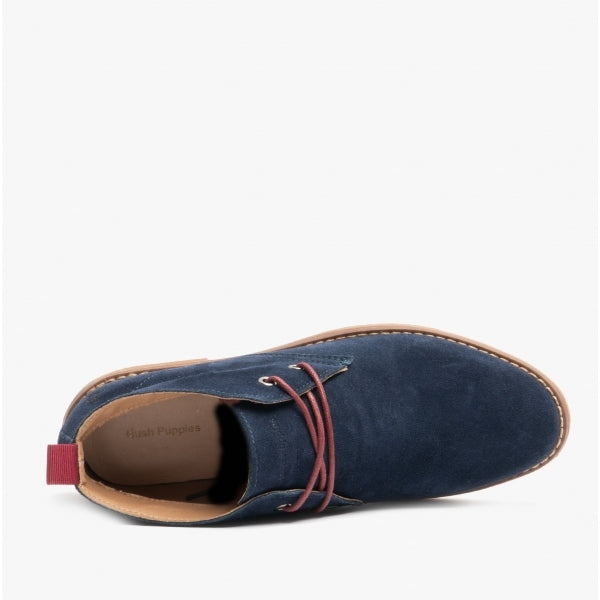 MARIE Womens Suede Ankle Boots Blue